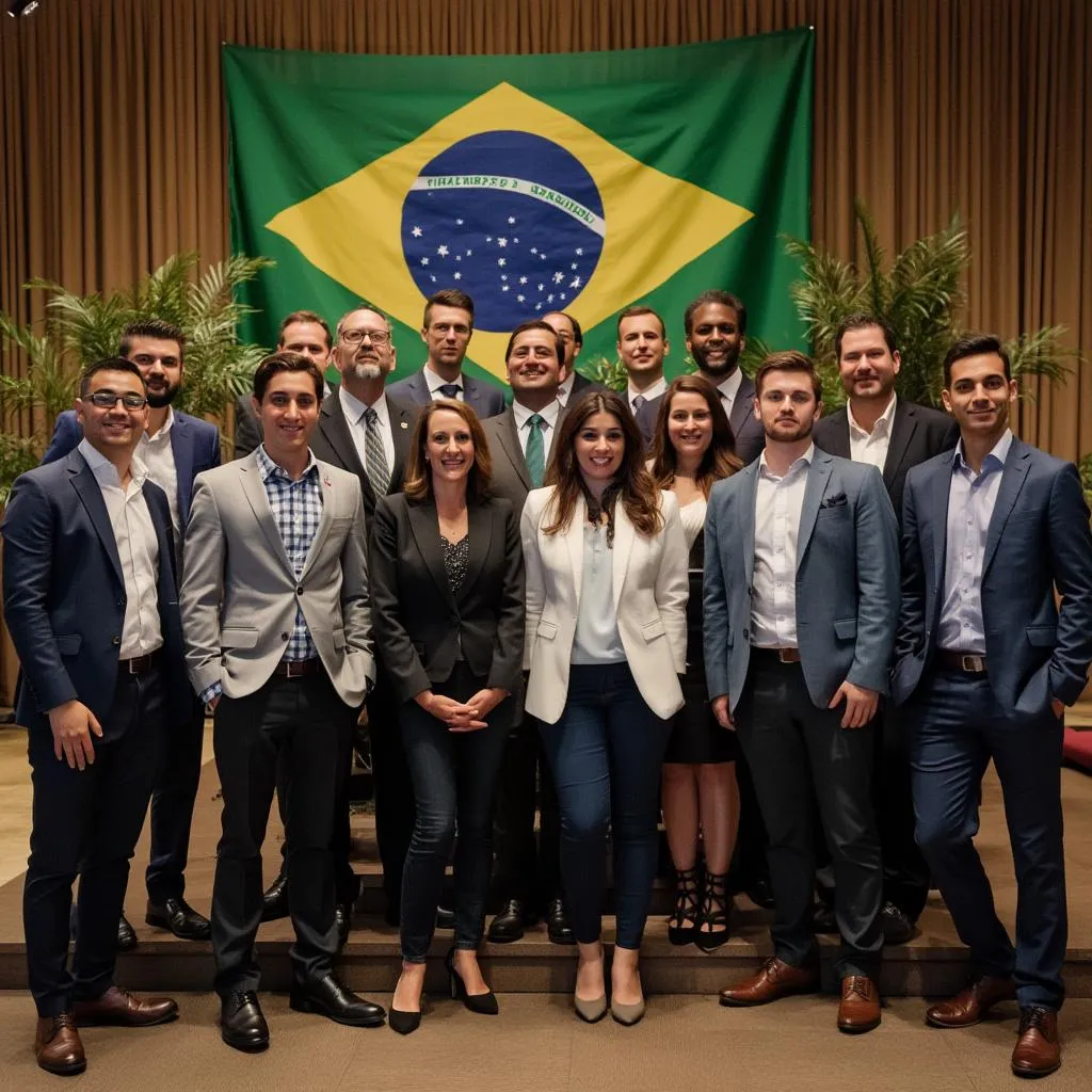 Equipe FinanBrasil em evento