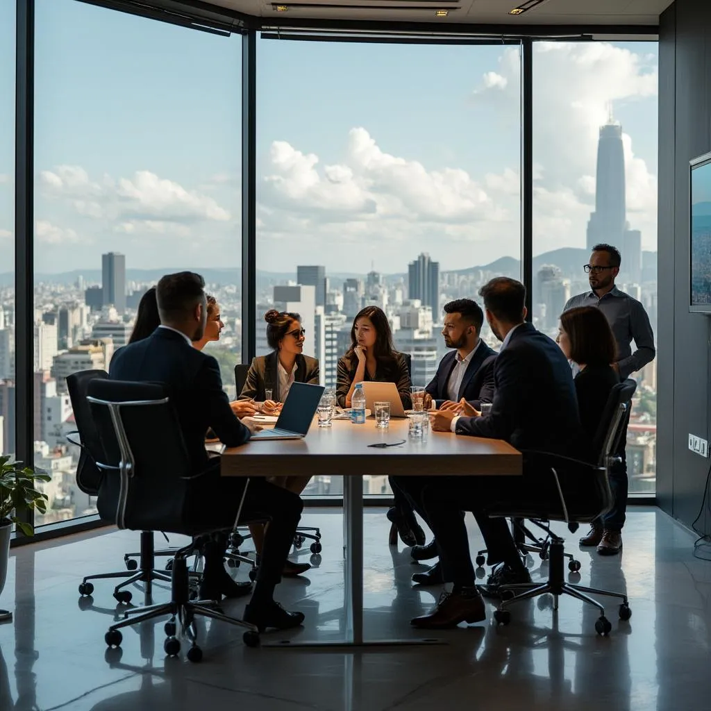 Equipe de consultores financeiros da FinanBrasil
